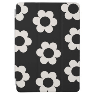 Les Fleurs 02 Retro Blume aus schwarzem und weißem iPad Air Hülle