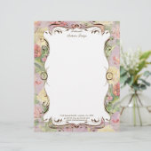 Les Fleurs Briefkopf (Stehend Vorderseite)