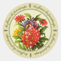 Les Fleurs du Printemps Sticker
