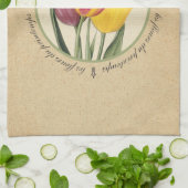 Les Fleurs du Printemps Tulips Geschirrtuch (Gefaltet)