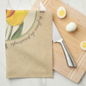 Les Fleurs du Printemps Tulips Geschirrtuch (Viertel Falte)