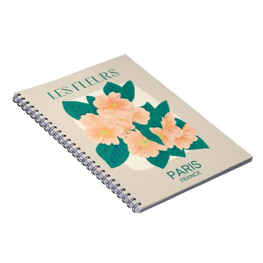 Les Fleurs Paris Notebook Notizblock (Rechte Seite)