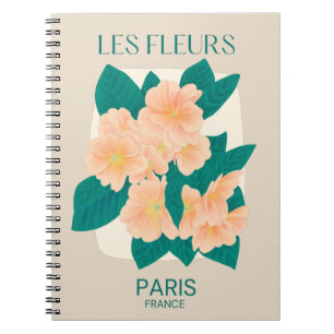 Les Fleurs Paris Notebook Notizblock
