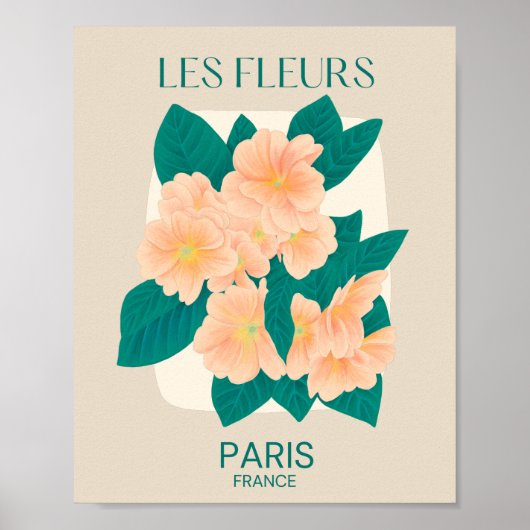 Les Fleurs Paris Poster (Vorne)