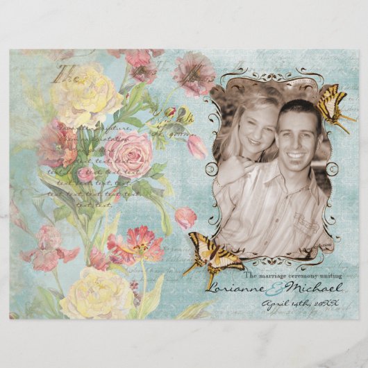 Les Fleurs Peony Rose Tulip Floral Blume Hochzeit (Vorderseite)