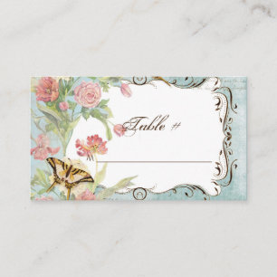 Les Fleurs Peony Rose Tulip Floral Blume Hochzeit Platzkarte