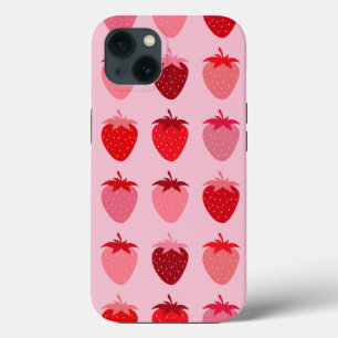 Les Fraises 01 Rosa und Rot Preppy Erdbeeren Case-Mate iPhone Hülle