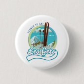 Les Gets france ski logo Button (Vorderseite)