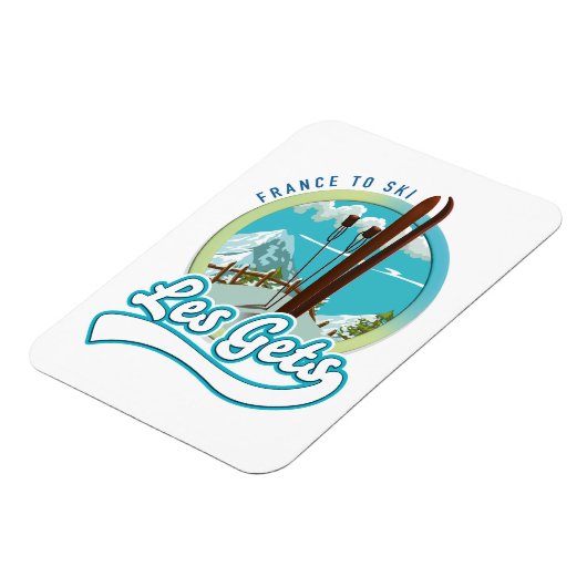 Les Gets france ski logo Magnet (Linke Seite)