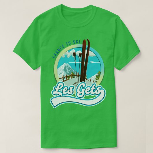 Les Gets france ski T-Shirt (Design vorne)