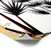 Les Gets France Skiposter Poster (Ecke)