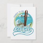 Les Gets Frankreich Ski Logo (Rückseite)