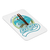 Les Gets Frankreich Ski Logo Magnet (Rechte Seite)