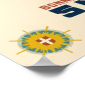 Les Gets, Savoie, Frankreich, Skiposter Poster (Ecke)