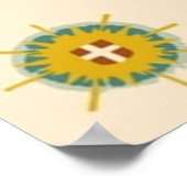 Les Gets une symphonie neie et soleil Ski Poster (Ecke)