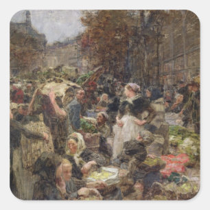 Les Halles Quadratischer Aufkleber