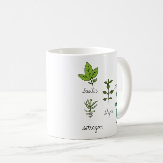 Les herbes kaffeetasse (VorderseiteRechts)