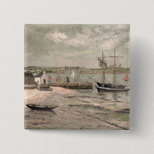 Les Huitrieres, La Trinite-Sur-MER, Morbihan, 1912 Button