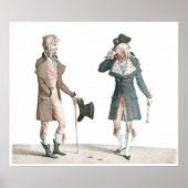 Les Incroyables - Französischer Caricature Vernet  Poster (Vorne)