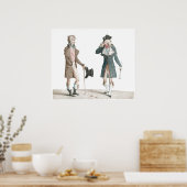 Les Incroyables - Französischer Caricature Vernet  Poster (Küche)