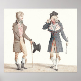 Les Incroyables - Reproduction of Vernet Graving Poster