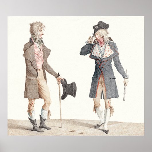 Les Incroyables - Reproduction of Vernet Graving Poster (Vorne)