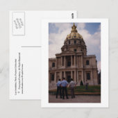 Les Invalides, Frankreich Postkarte (Vorne/Hinten)