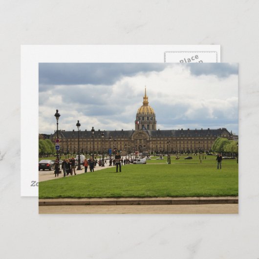Les Invalides Postkarte (Vorne/Hinten)