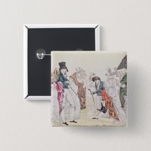 Les Invisibles', c.1807 Button (Vorne & Hinten)