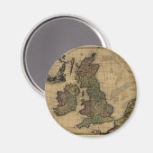 Les Isles Britanniques, 1700er Karte Magnet (Vorderseite/Rückseite)