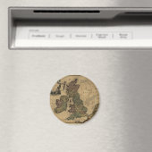 Les Isles Britanniques, 1700er Karte Magnet (In Situ (Geschirrspüler))