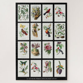 Les Jardins des Plantes Vintag Illustrations 002 Puzzle