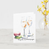 Les Jours du Champagne Karte (Gelbe Blume)