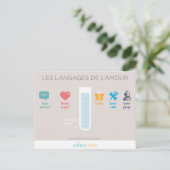 Les langages de l'amour postkarte (Stehend Vorderseite)