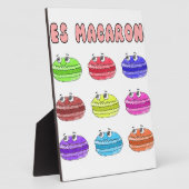 Les Macarons Niedlich Cartoon Fotoplatte (Seite)