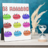 Les Macarons Niedlich Cartoon Fotoplatte (Seite)