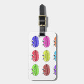 Les Macarons Niedlich Cartoon Gepäckanhänger (Vorderseite vertikal)