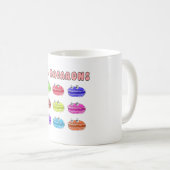 Les Macarons Niedlich Cartoon Kaffeetasse (VorderseiteRechts)