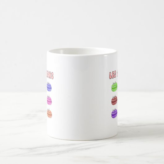 Les Macarons Niedlich Cartoon Kaffeetasse (Mittel)