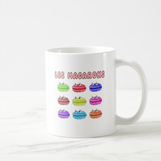 Les Macarons Niedlich Cartoon Kaffeetasse (Rechts)