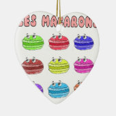 Les Macarons Niedlich Cartoon Keramik Ornament (Rechts)