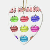 Les Macarons Niedlich Cartoon Keramik Ornament (Links)