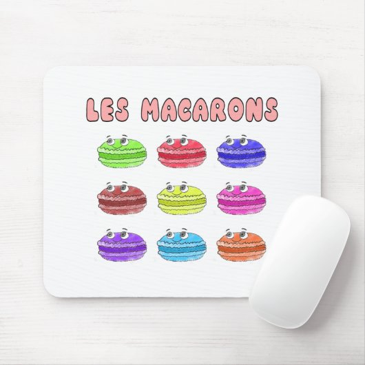 Les Macarons Niedlich Cartoon Mousepad (Mit Mouse)