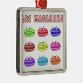 Les Macarons Niedlich Cartoon Ornament Aus Metall (Rechts)