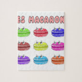 Les Macarons Niedlich Cartoon Puzzle (Vertikal)