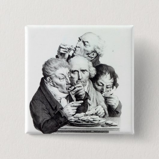 Les Mangeurs d'Huitres, 1825 Button (Vorderseite)
