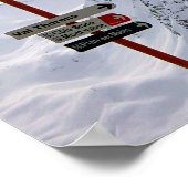 Les Menuires Drei Täler Frankreich Poster (Ecke)