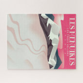 Les Menuires,Les Trois Vallées, Frankreich Vintag Puzzle (Horizontal)