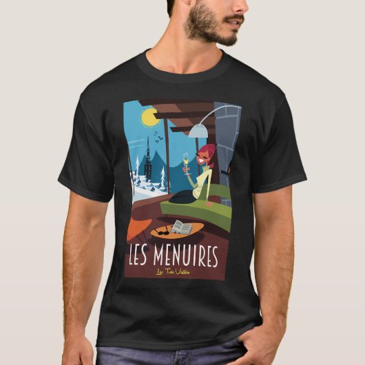 Les Menuires Poster T-Shirt (Vorderseite)