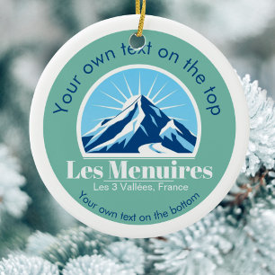 Les Menuires - Skimedaille Les Trois Vallées Keramik Ornament